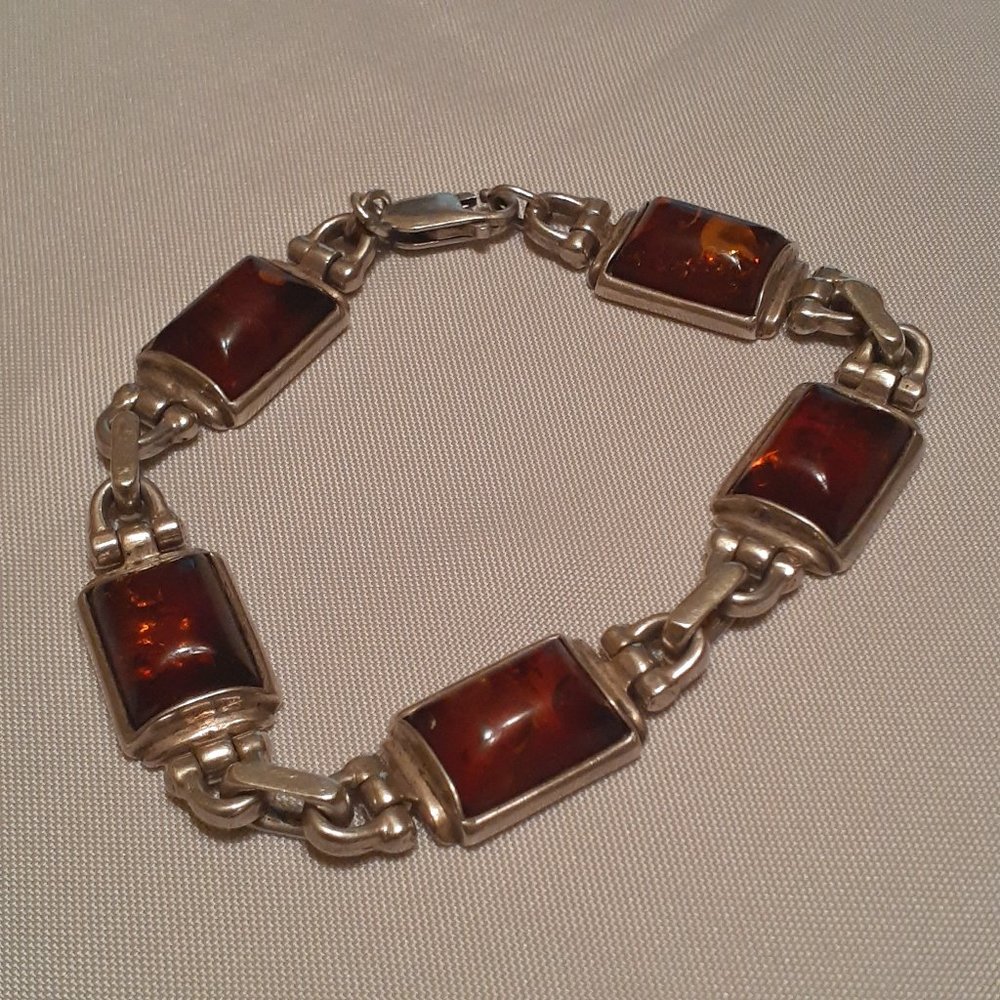 UNIQUE SPHALERITE and 925 Sterling Silver Bracelet
